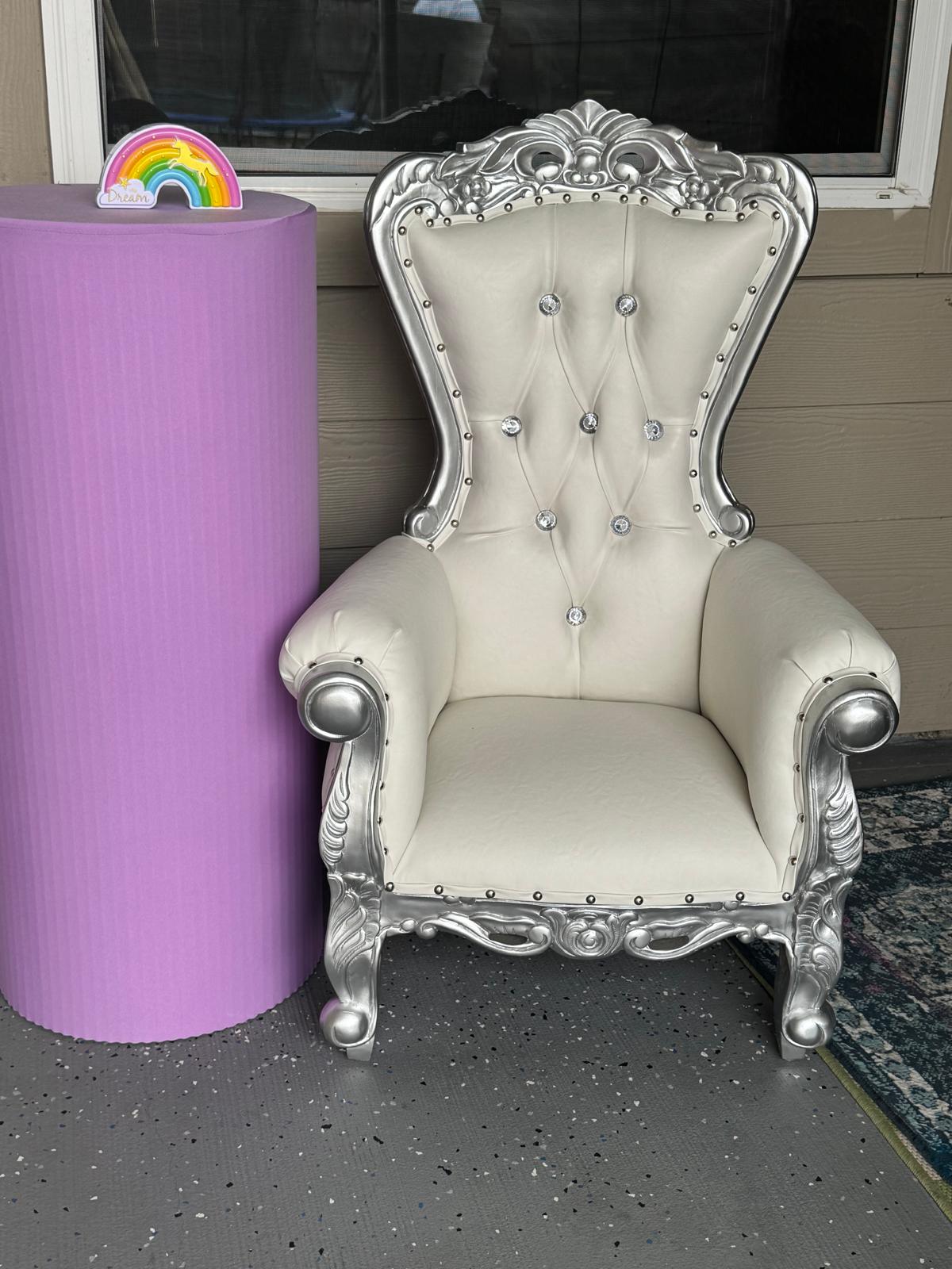 Birthday party setup created by Family Rock Party Rentals.